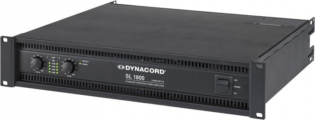 dynacord sl 1800 2 x 900 w power amplifier
