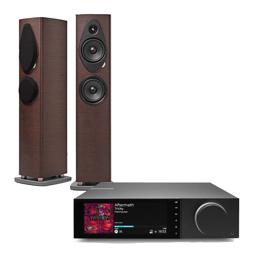 1 Sonetto III G2 Floorstanding Speakers x EVO 150 SE All-in-One Player - Image 1