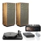 ClearaudioxHiFi RosexKlipsch Forte IV Floorstanding Speaker x RS520 All-in-One Amplifier & Concept Signature MM Turntable System