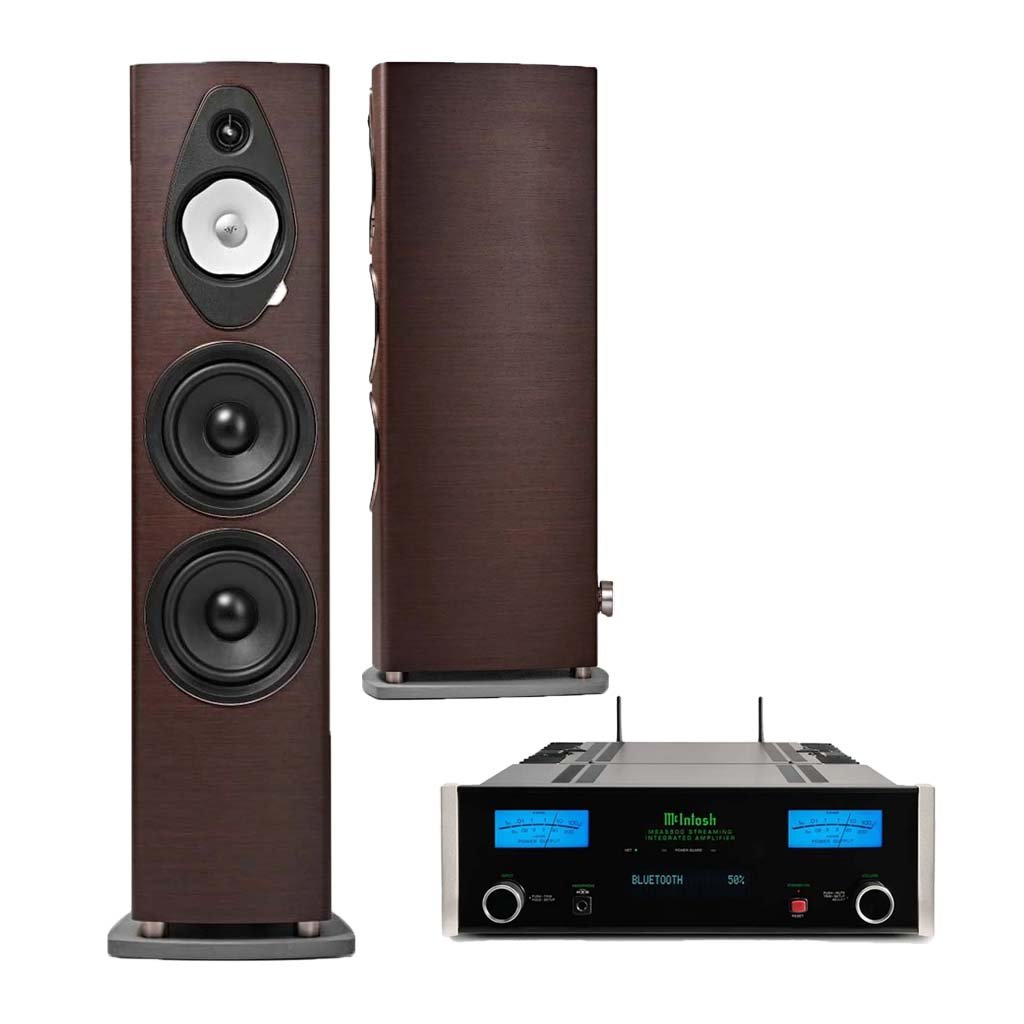 1 Sonus Faber Sonetto V G2 Floorstanding Speakers x MSA5500 2-Channel Streaming Integrated Amplifier - Image 1
