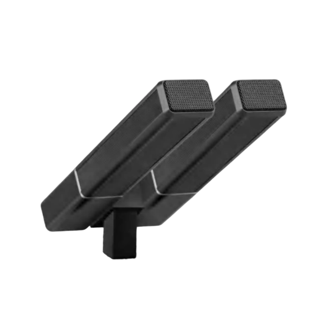 1 Dual RodsSquared Conference Mic Pole (240mm, Black) D629B - Image 1