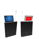 15.6 / 1.3 / 18.5FullHD Condenser Ultra-thin Conference Terminal with Lifting Monitor & Mic & Nameplate D61PT