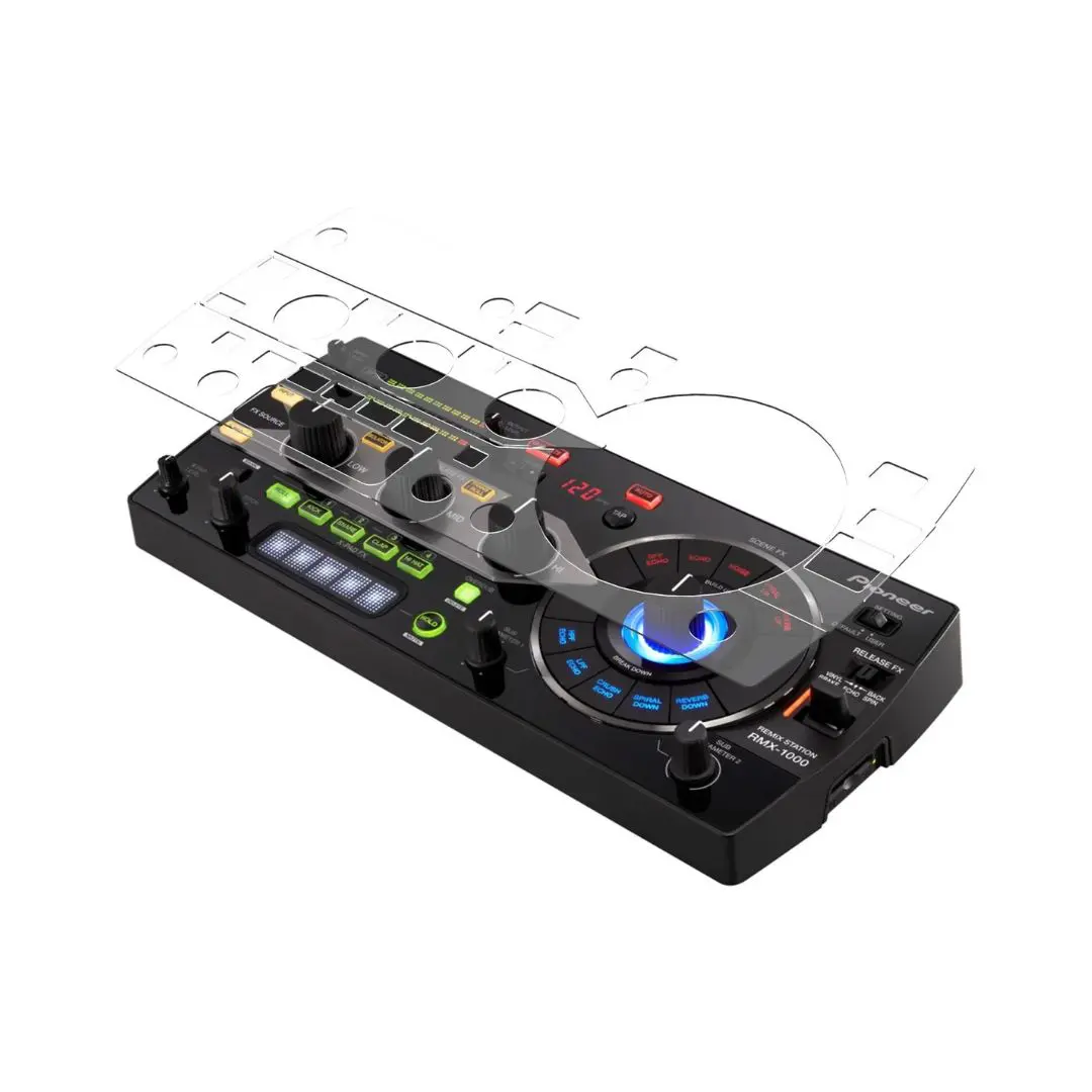 1 DJ Skin Pioneer DJ RMX-1000 Transparent Protector Skin - Image 1