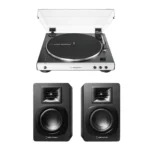 Audio-technica AT-LP60XBTWH Turntable + AT-SP3X Speakers
