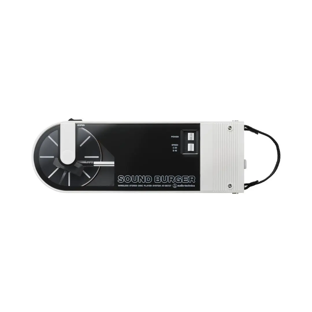 1 Audio-technica AT-SB727 Sound Burger Bluetooth Turntable (White) - Image 1