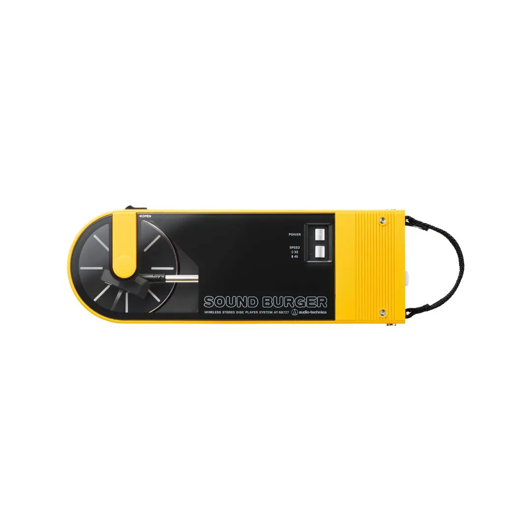 1 Audio-technica AT-SB727 Sound Burger Bluetooth Turntable (Yellow) - Image 1