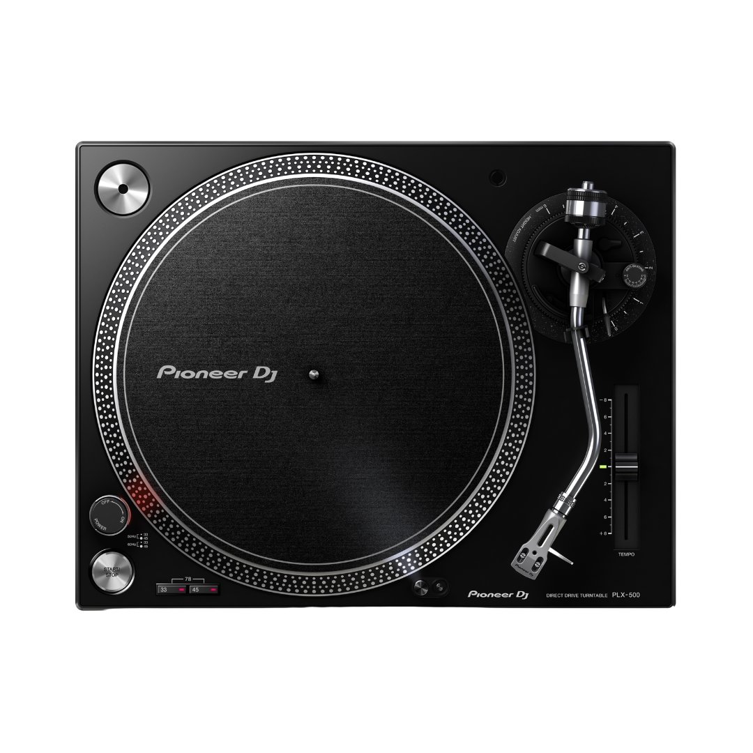 1 Pioneer DJ PLX-500 High-Torque Direct Drive Turntable – Black - Image 1
