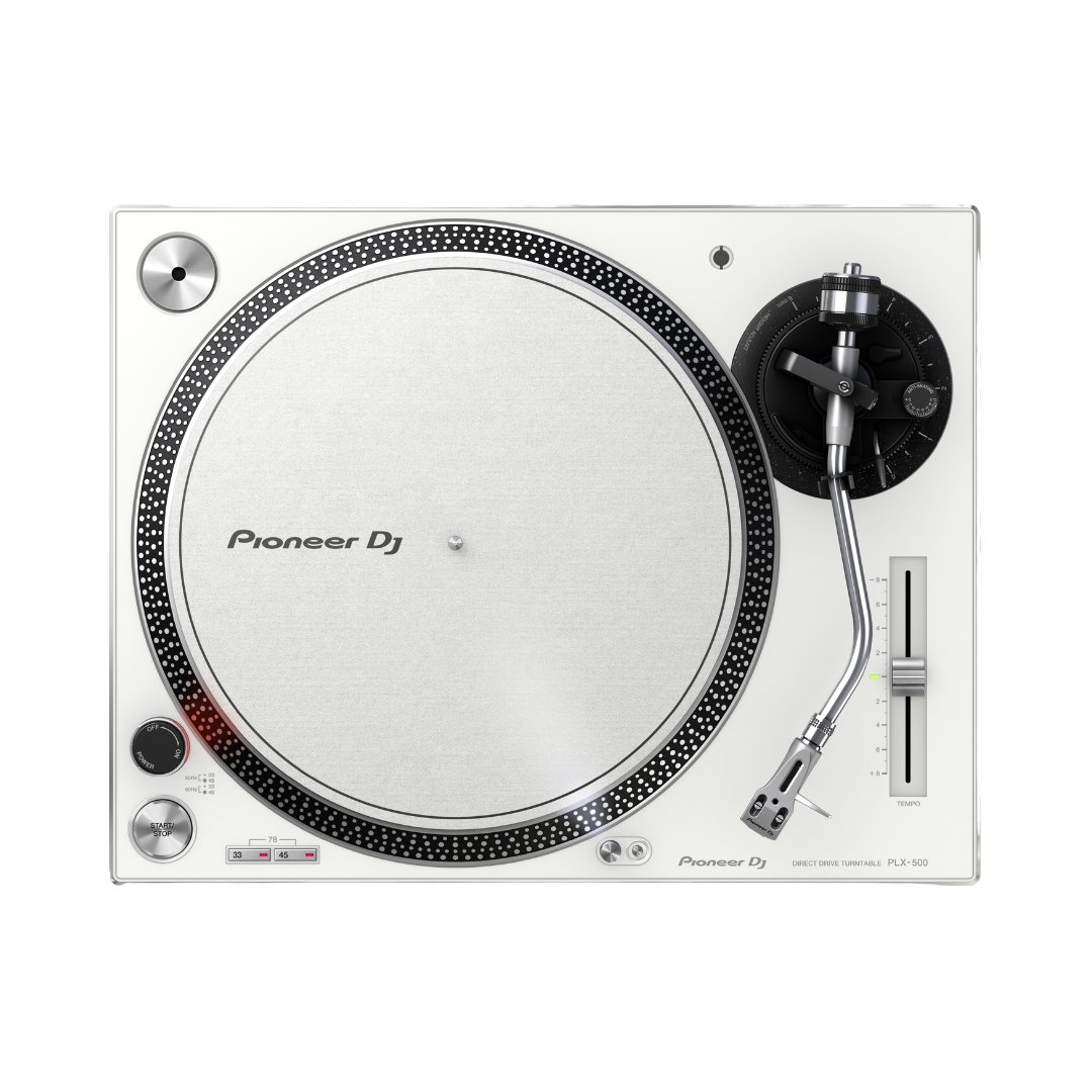 1 Pioneer DJ PLX-500 High-Torque Direct Drive Turntable – White - Image 1
