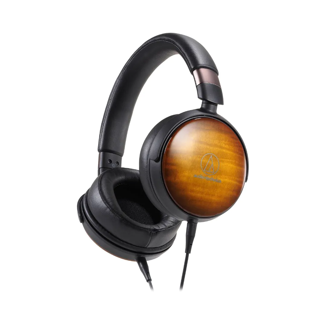 1 Audio-Technica ATH-WP900 Portable Over-Ear Wooden Headphone - Image 1
