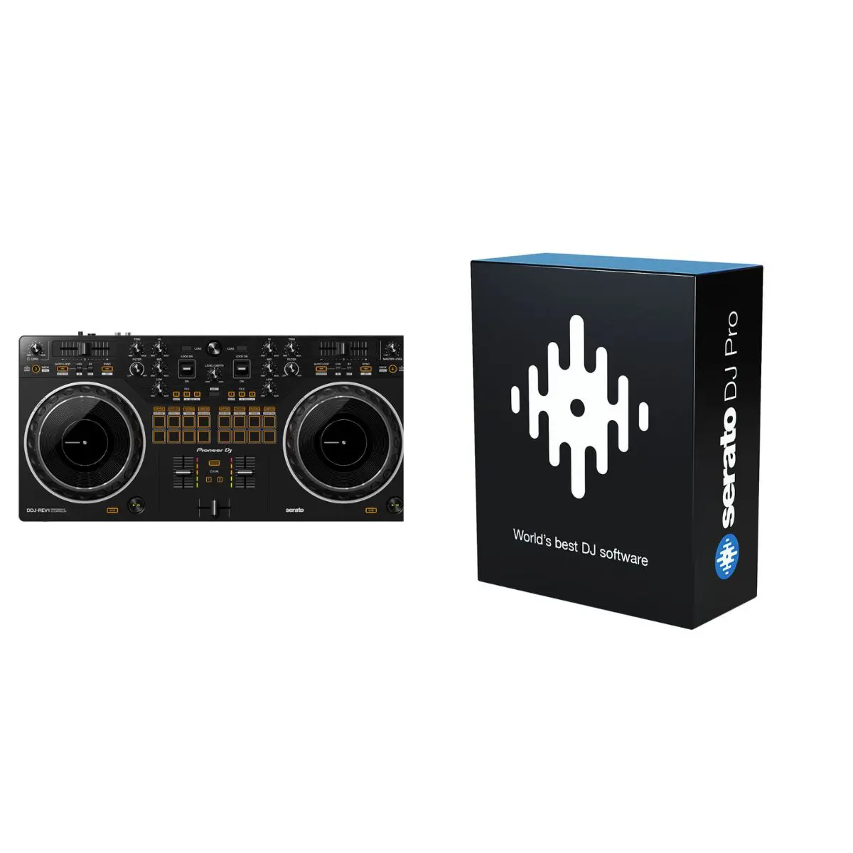 1 Pioneer DJ DDJ-REV1 DJ Controller + Serato DJ Pro Bundle - Image 1