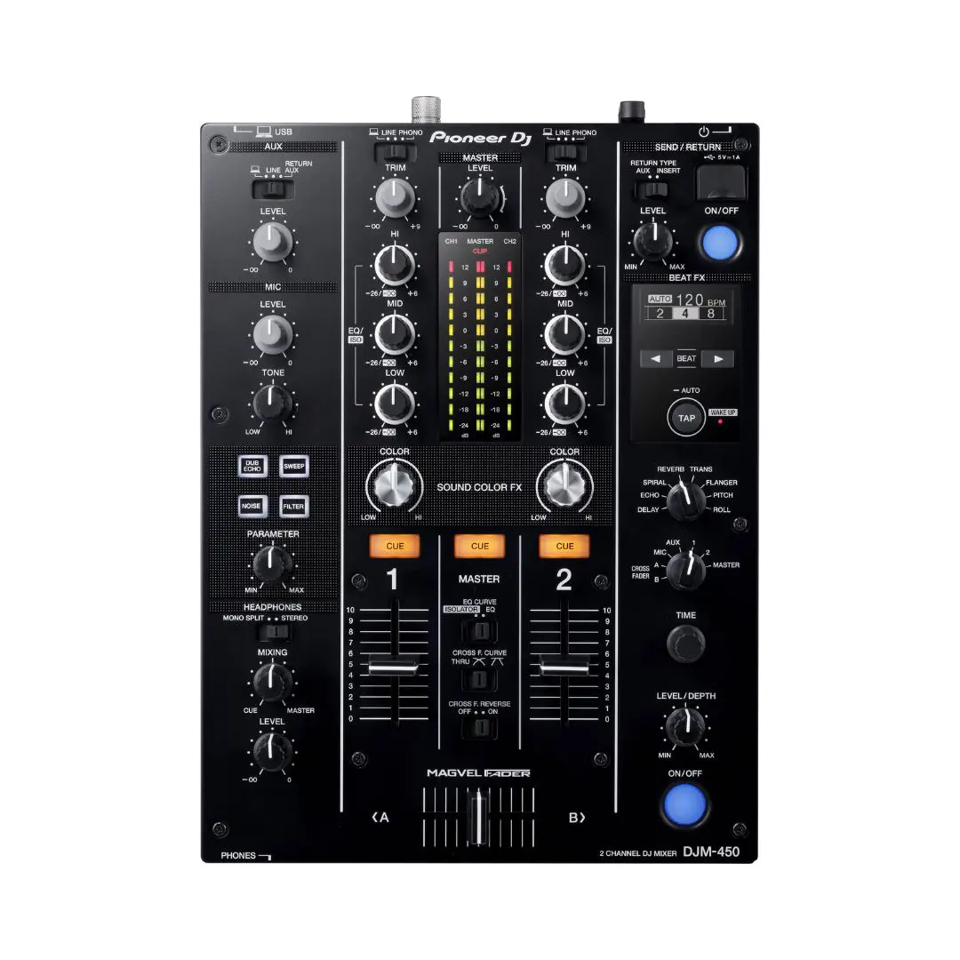 1 Pioneer DJ DJM-450 – 2-Channel DJ Mixer with Beat FX - Image 1
