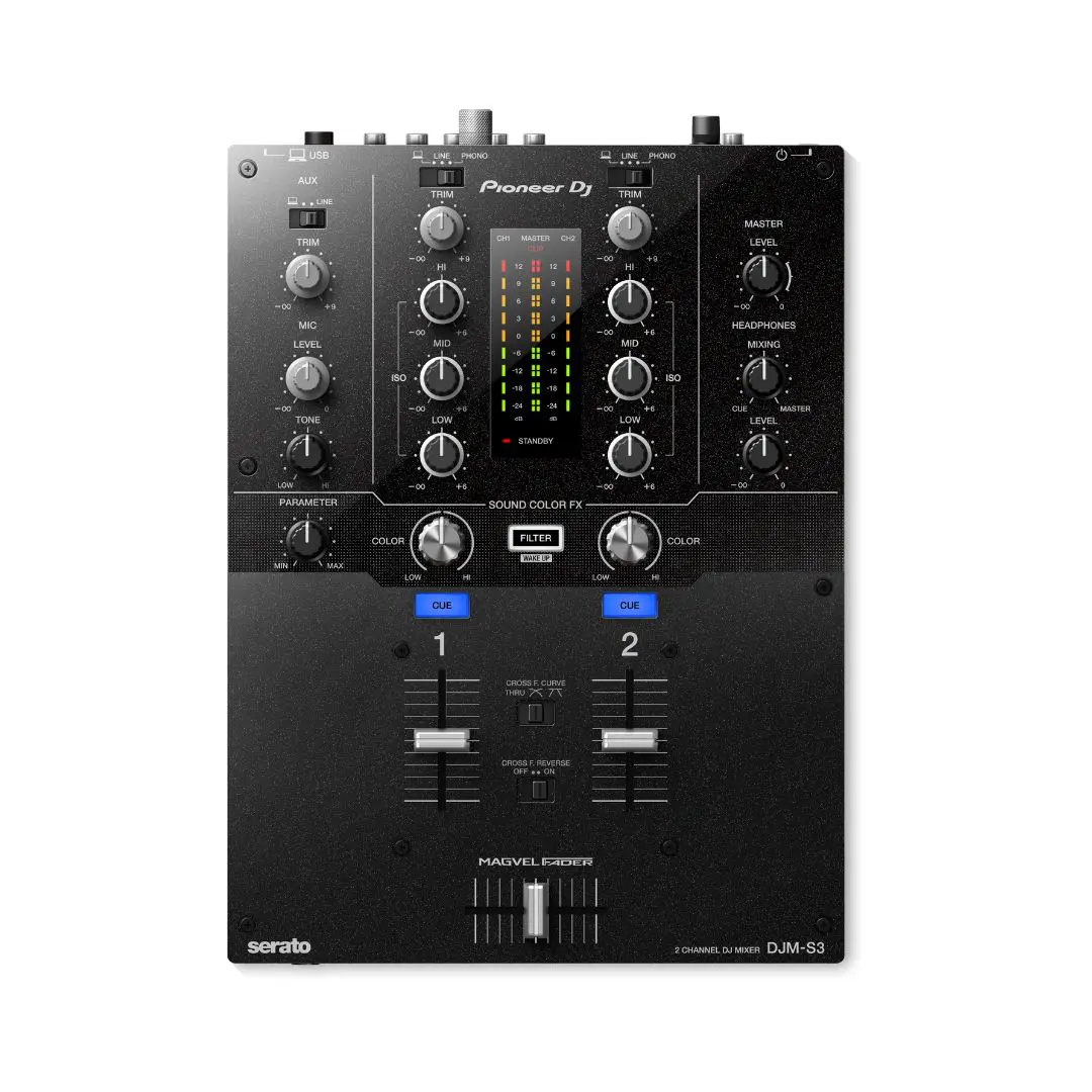 1 Pioneer DJ DJM-S3 2-Channel DJ Mixer for Serato - Image 1