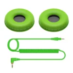 Pioneer DJ HC-CP08-G Cable & Ear Pads – Green
