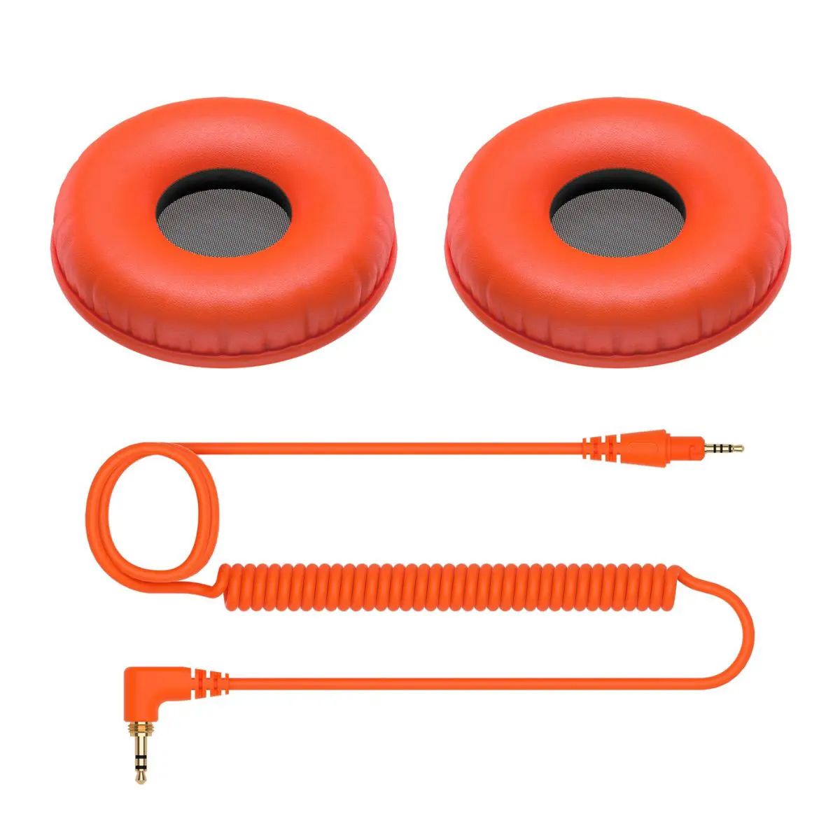 1 Pioneer DJ HC-CP08-M Cable & Ear Pads – Orange - Image 1