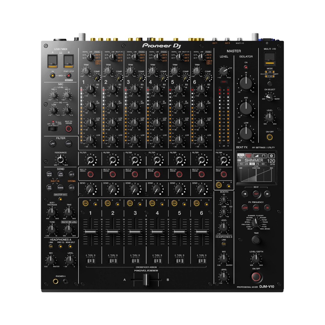 1 Pioneer DJ DJM-V10 6-Channel Professional DJ Mixer - Image 1
