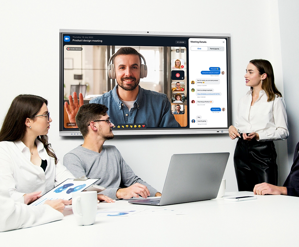 2-2.webp 12 Series Interactive Flat Panel All-in-One Education & Meeting Solution with Android 14 & 4K UHD Display - Image 1